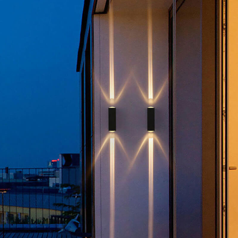 Utomhusvägglampa LED Rektangulär Modern Design 0