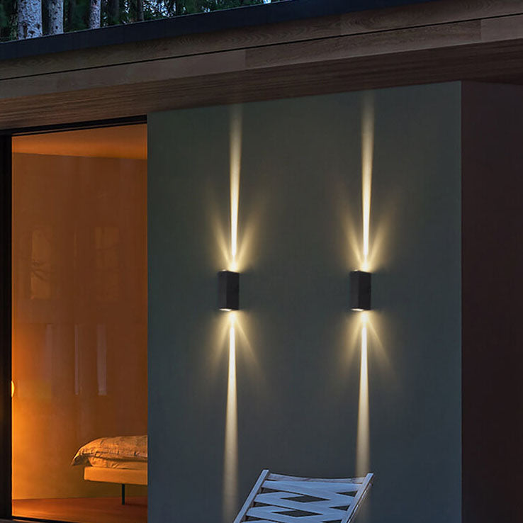 Utomhusvägglampa LED Rektangulär Modern Design 2