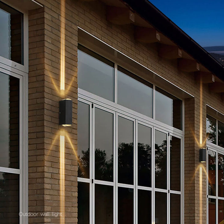 Utomhusvägglampa LED Rektangulär Modern Design 5