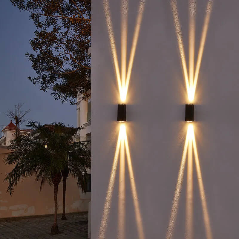 Utomhusvägglampa LED Rektangulär Modern Design 7
