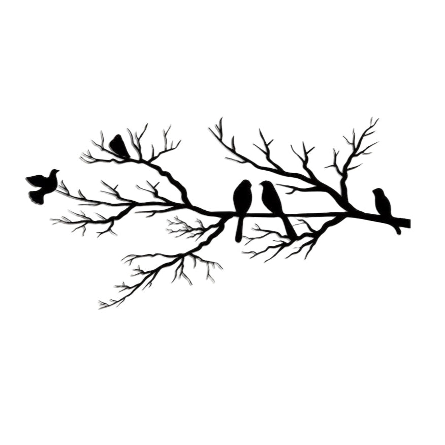 Väggdekoration Fåglar på Gren Modern Design för Hemmet 0