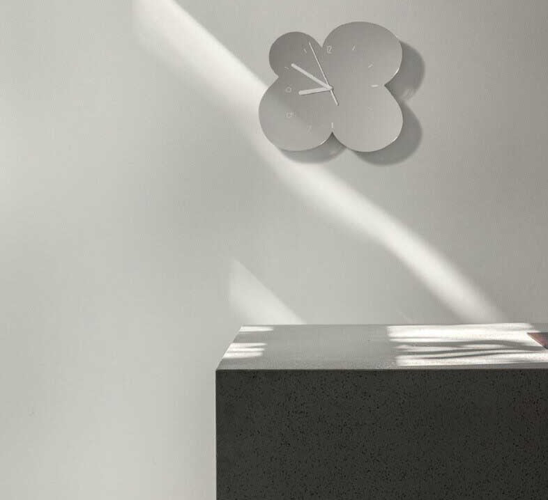 Väggklocka Blomdesign för Heminredning 2