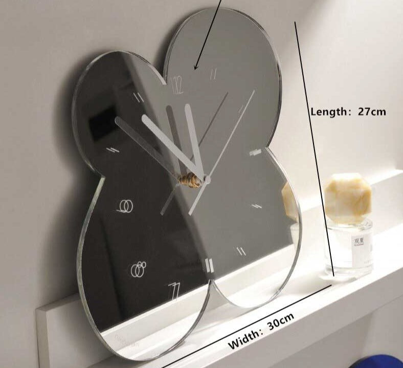 Väggklocka Blomdesign för Heminredning 4