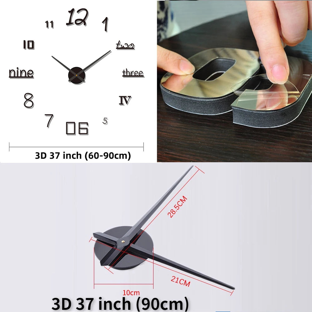 Väggklocka Kreativ Design Modern Stil 3