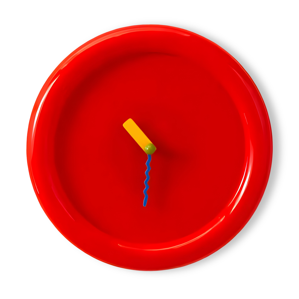 Väggklocka Modern 30 cm Färgglad Design 0