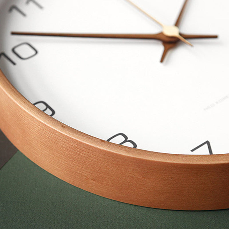 Väggklocka Rund Minimalistisk Tyst Design för Vardagsrum och Sovrum 3