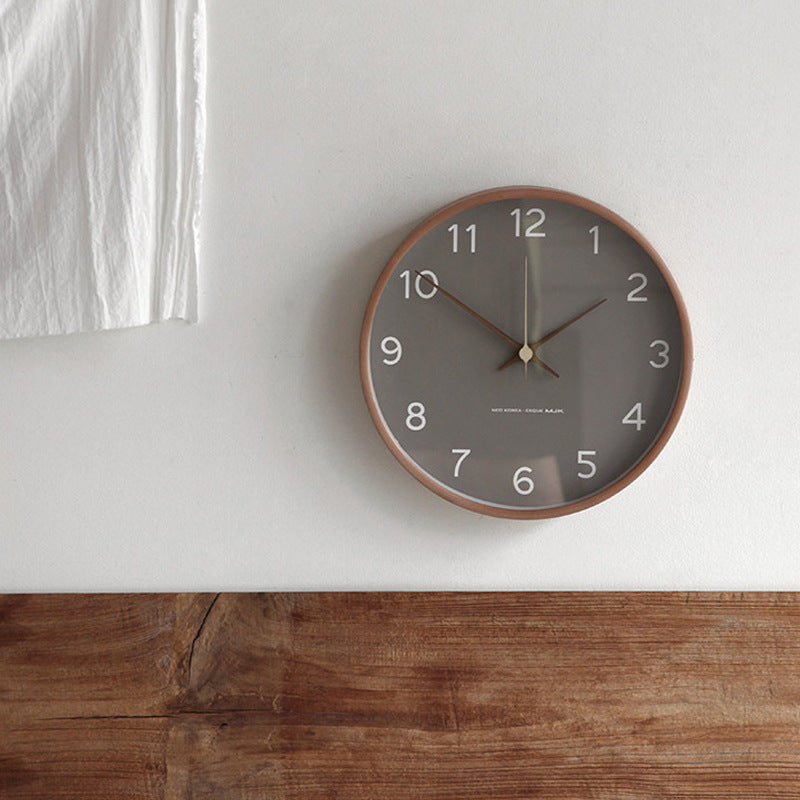 Väggklocka Rund Minimalistisk Tyst Design för Vardagsrum och Sovrum 6