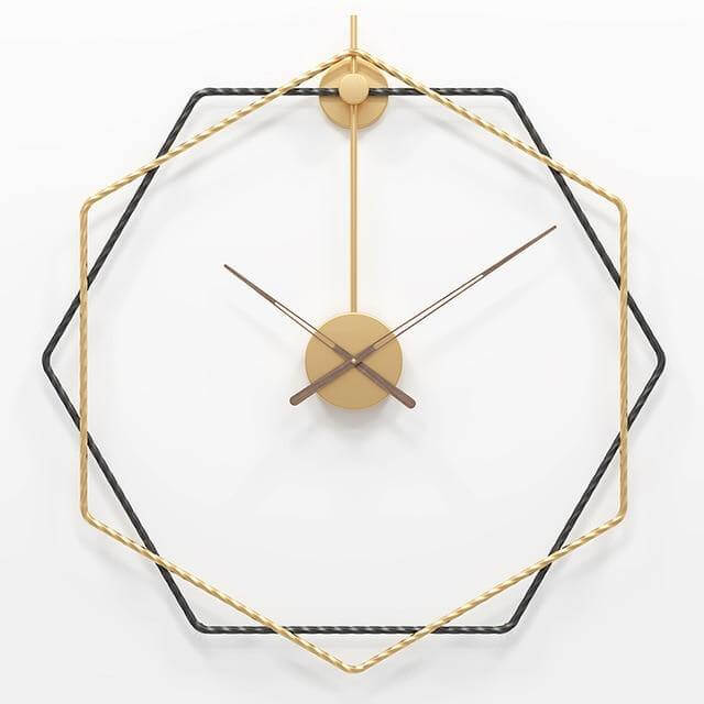 Väggklocka Stor Geometrisk Design för Hem och Kontor 0