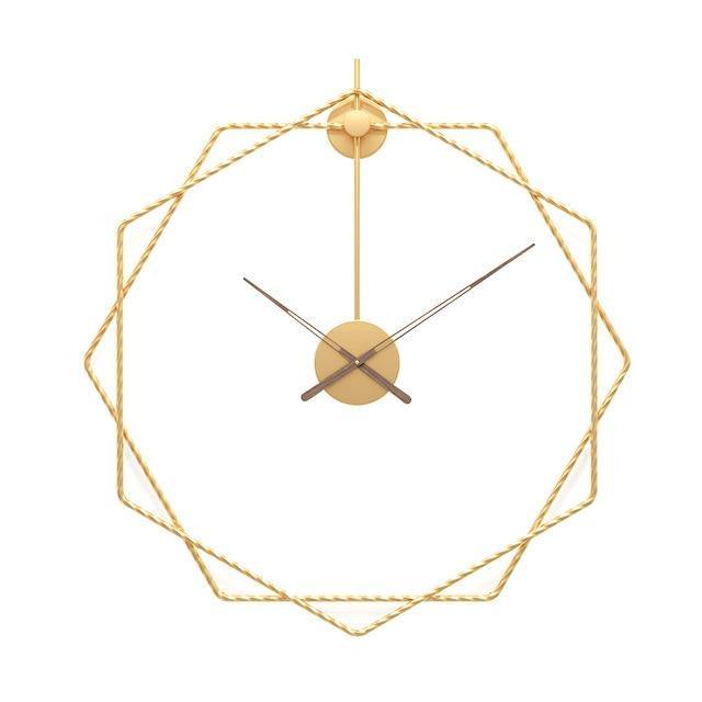 Väggklocka Stor Geometrisk Design för Hem och Kontor 8