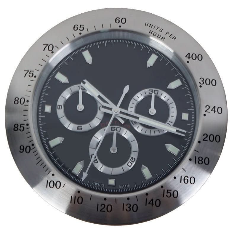 Väggklocka med Tyst Drift och Lysande Visare 8