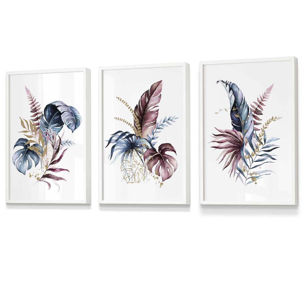 Väggkonstset med Botaniska Motiv för Hemmet 3