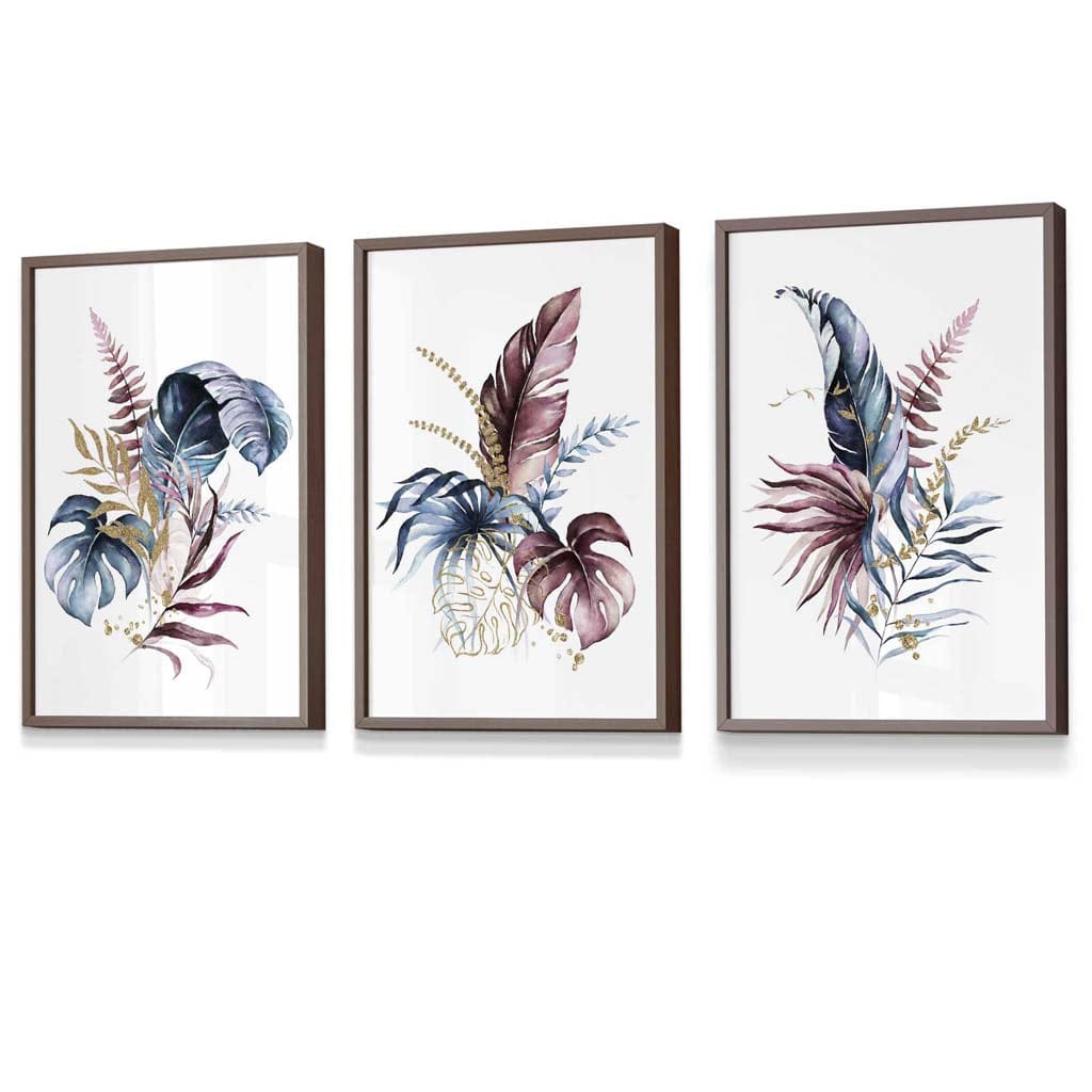Väggkonstset med Botaniska Motiv för Hemmet 7
