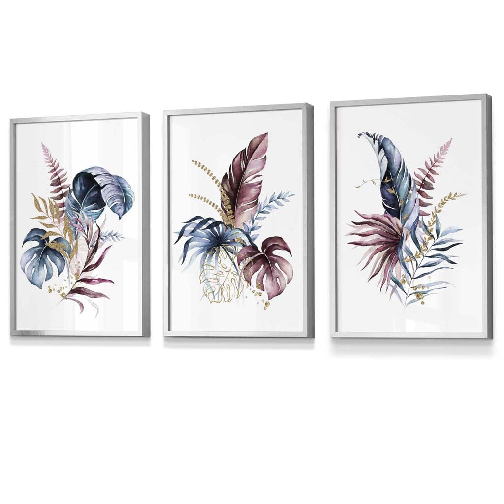 Väggkonstset med Botaniska Motiv för Hemmet 9