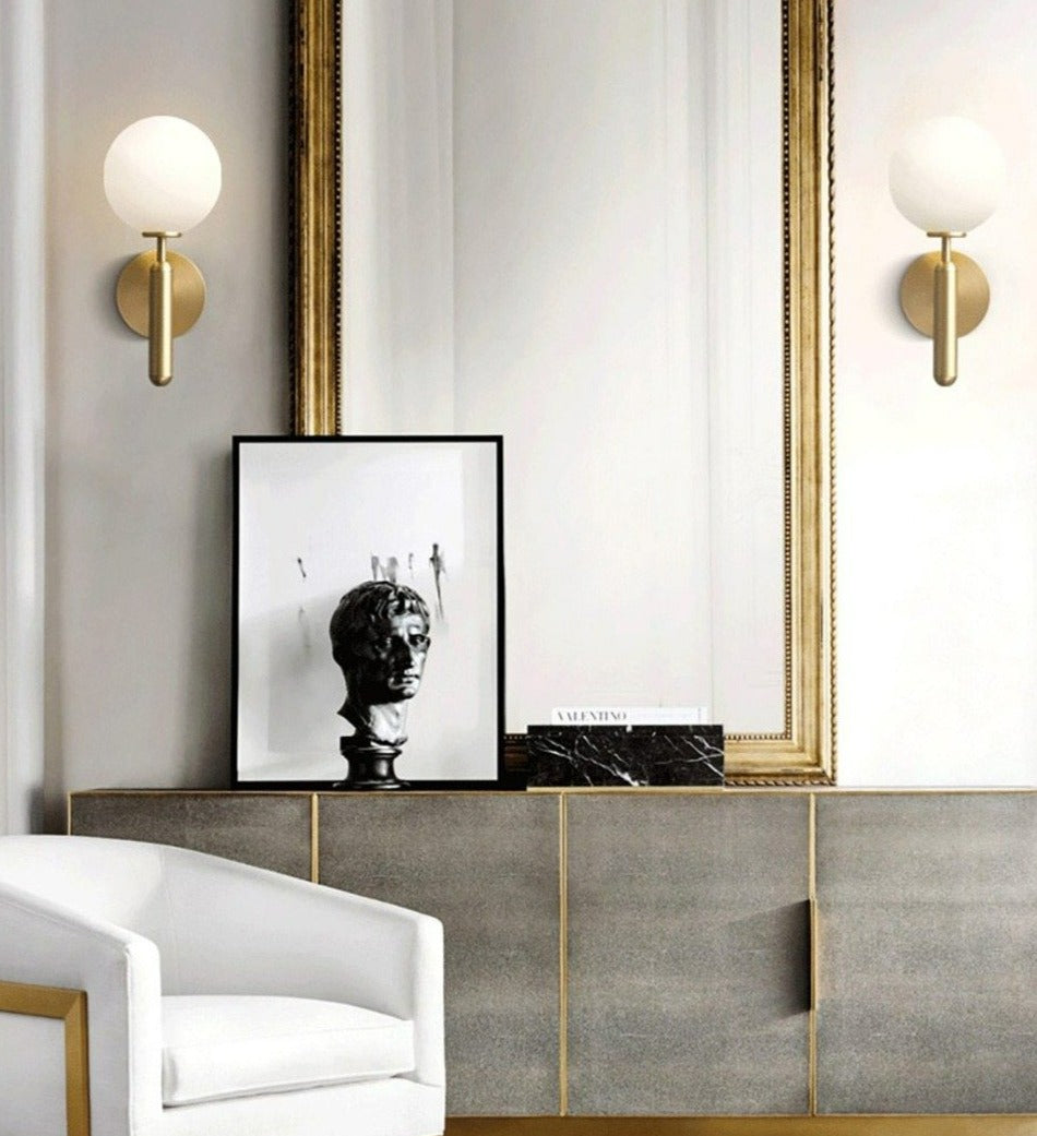 Vägglampa Modern Design för Inomhusbruk med Glasklot-Skärm 5