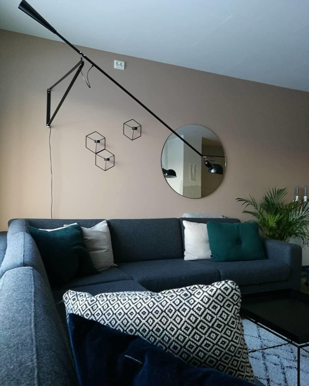 Vägglampa Svart Justerbar Industriell Design för Inomhusbruk 4