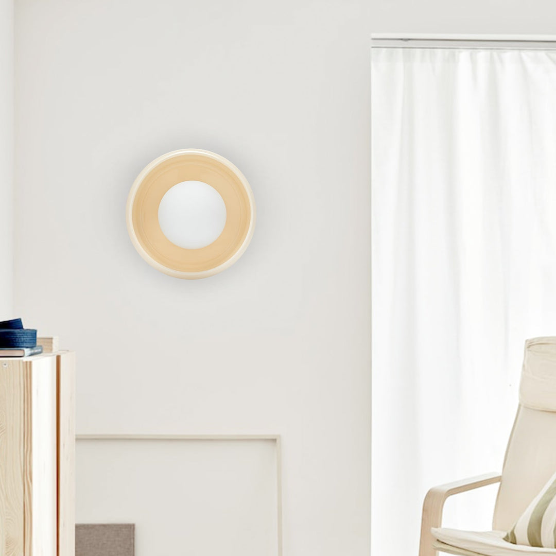Vägglampa i Keramik Rund Modern Design 5