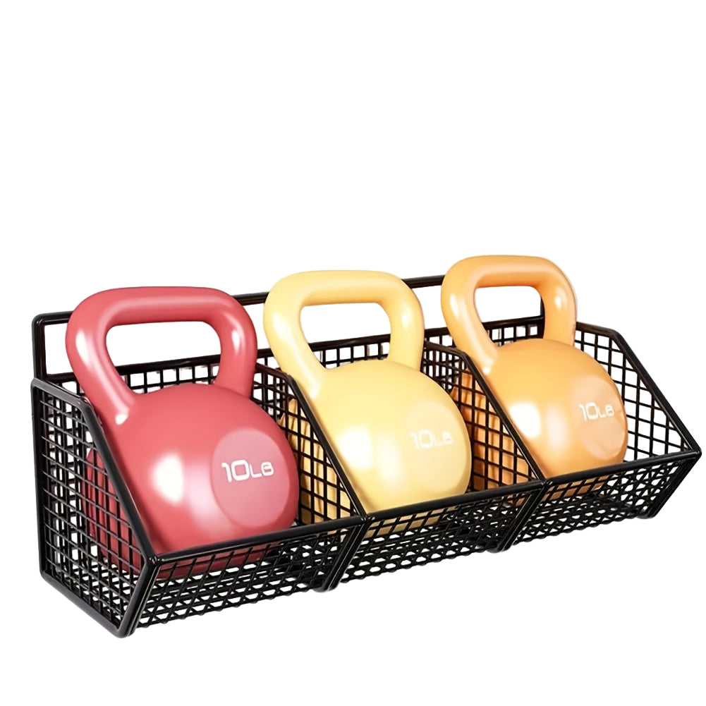 Väggmonterad Förvaringskorg för Kök och Badrum 7