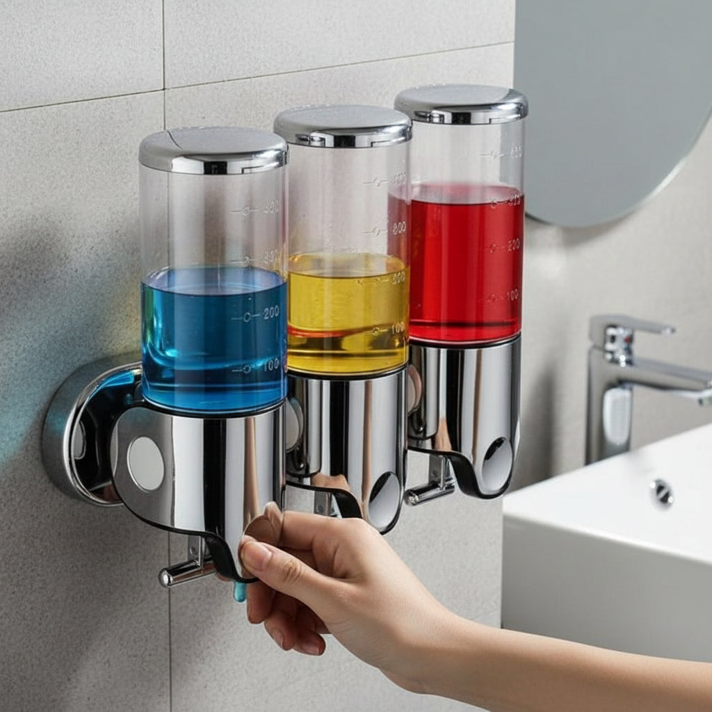 Väggmonterad Tvåldispenser Modern Design för Badrum 4