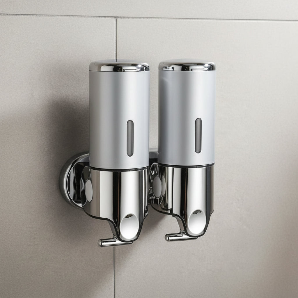 Väggmonterad Tvåldispenser Modern Design för Badrum 8