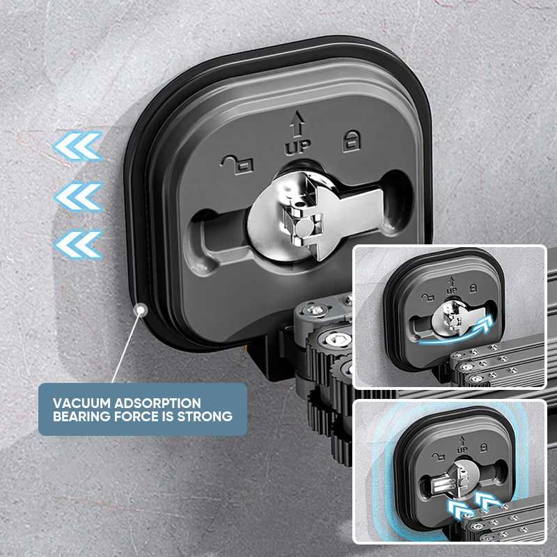 Väggmonterat Klädställ Hopfällbart för Inomhus och Utomhus, Utrymmesbesparande Design 6