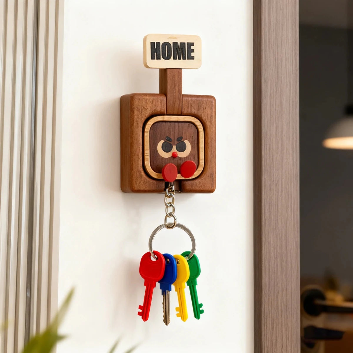 Väggnyckelhållare med Magnetisk Design 1