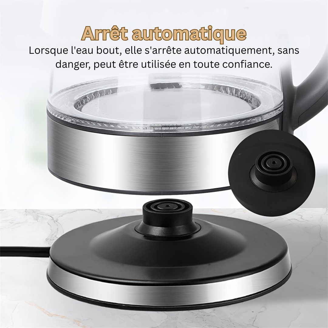 Vattenkokare i Glas 2L med LED-ljus 3