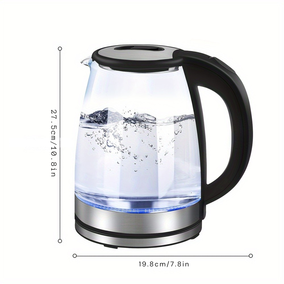 Vattenkokare i Glas 2L med LED-ljus 6