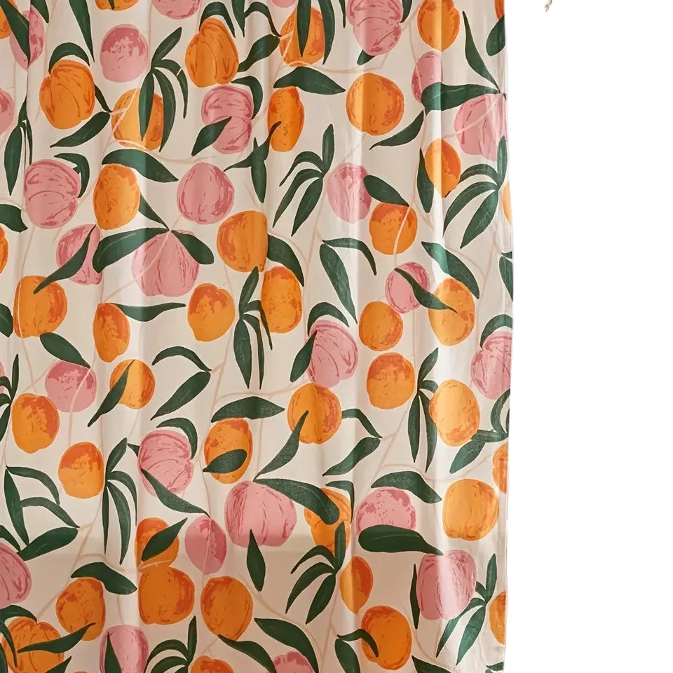 Vattentät Duschgardin i Persikafärg för Badrum 0