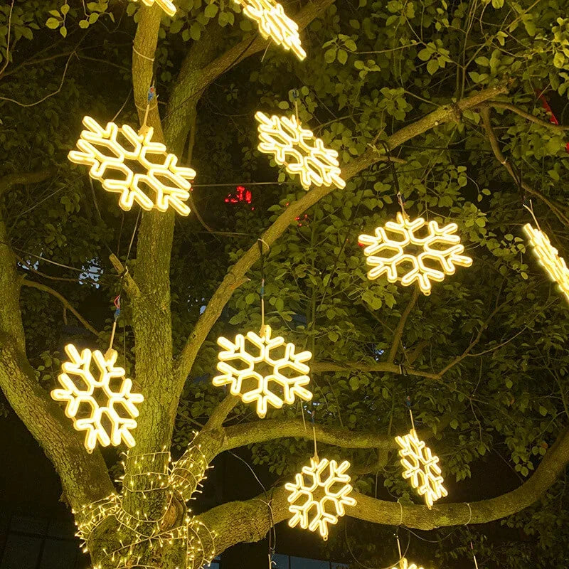 Vattentäta LED Snöflingeljus för Vinterdekoration 1