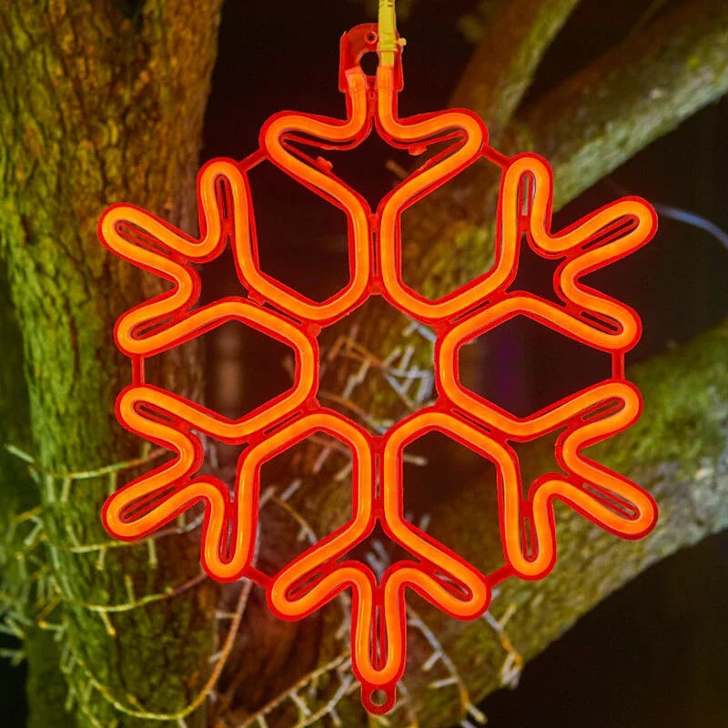 Vattentäta LED Snöflingeljus för Vinterdekoration 7