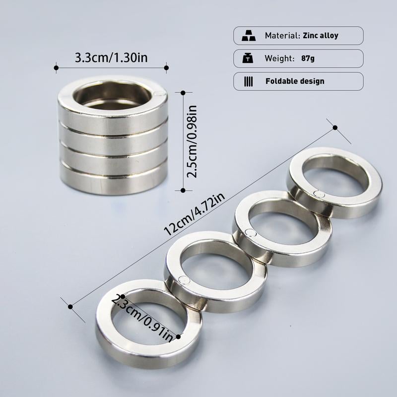 Vikbar Fyrfinger Ring för Mental Avlastning 3