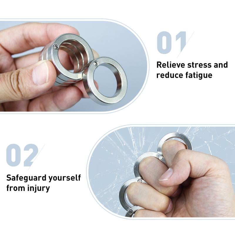 Vikbar Fyrfinger Ring för Mental Avlastning 6