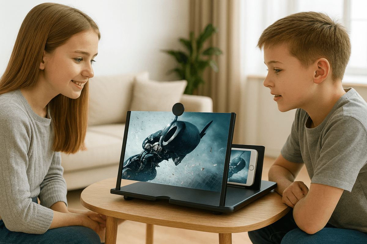 Vikbar HD-skärmförstorare för smartphones 3