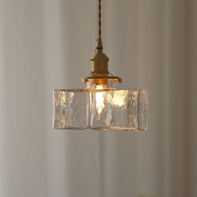 Vintage Hänglampa i Glas för Hemmet 5