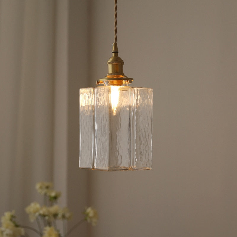 Vintage Hänglampa i Glas för Hemmet 7