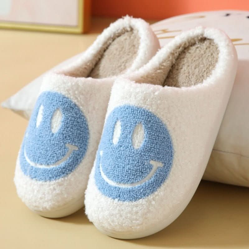Vintertofflor för kvinnor med smiley-design 3
