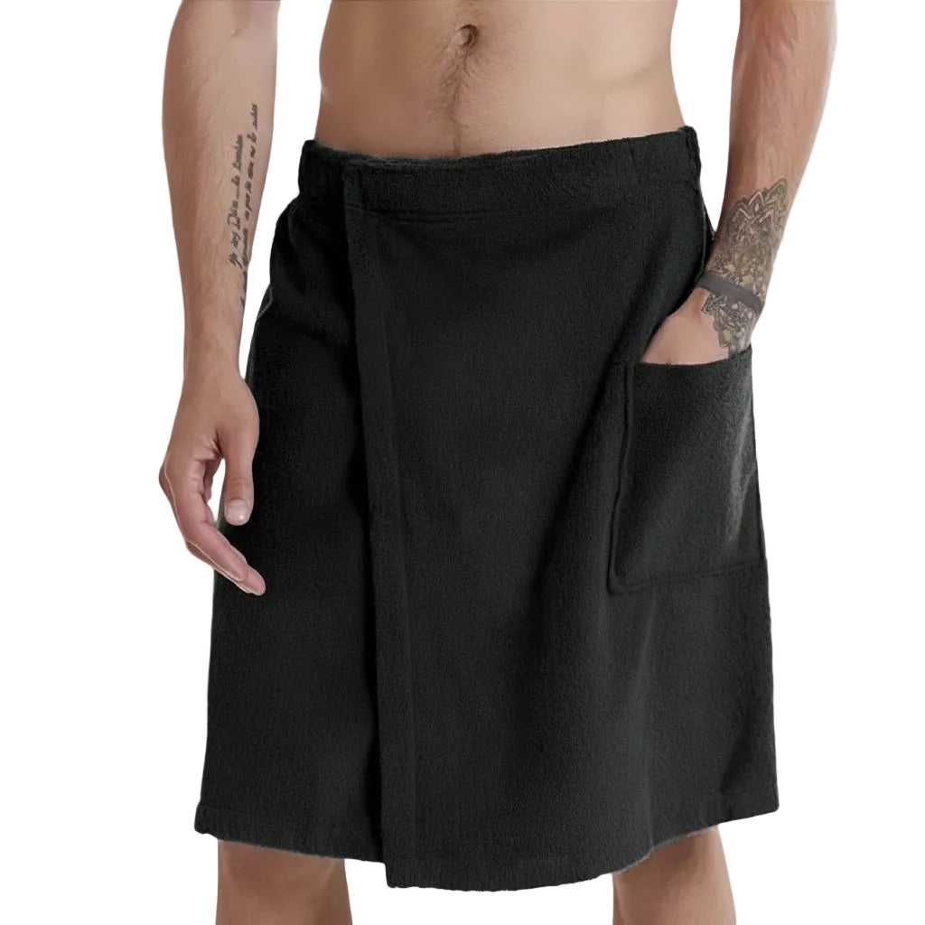 Vuxen Badhandduk Bärbar med Elastisk Passform 0