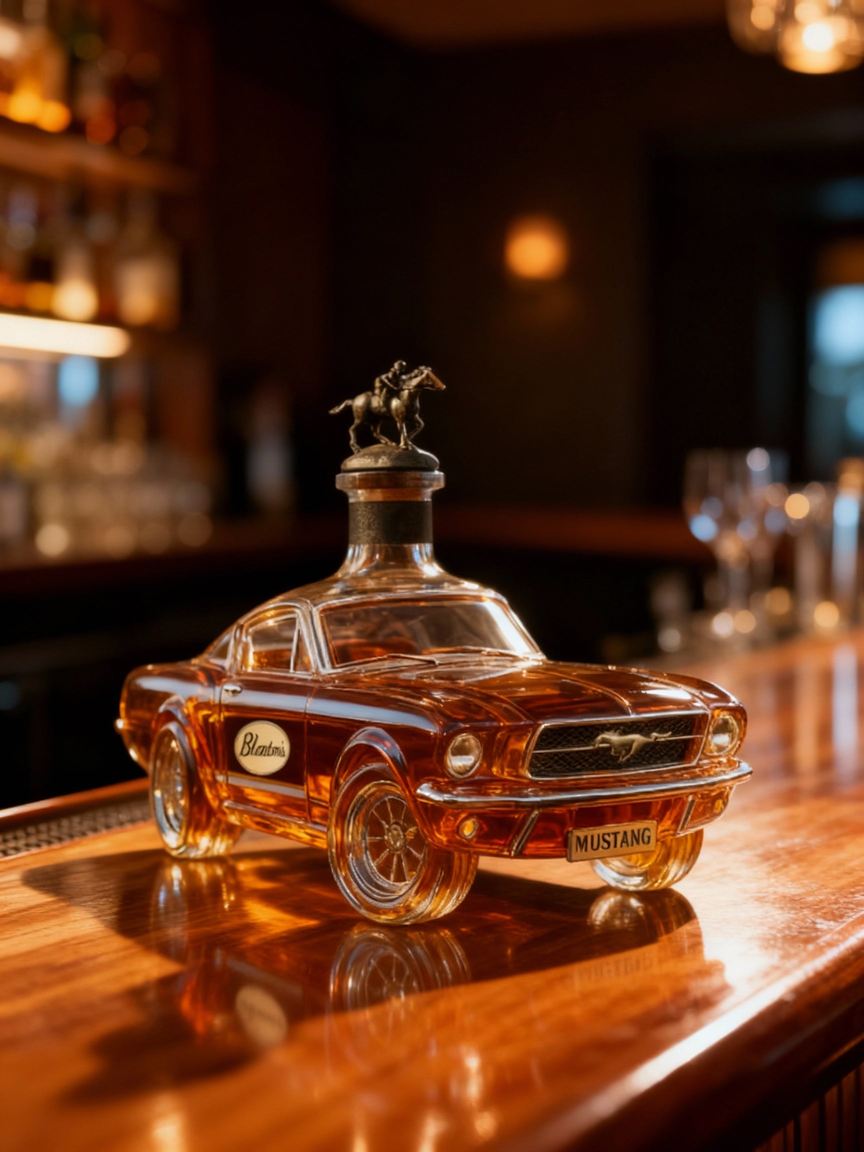 Whiskykaraff Mustang Bilformad 2