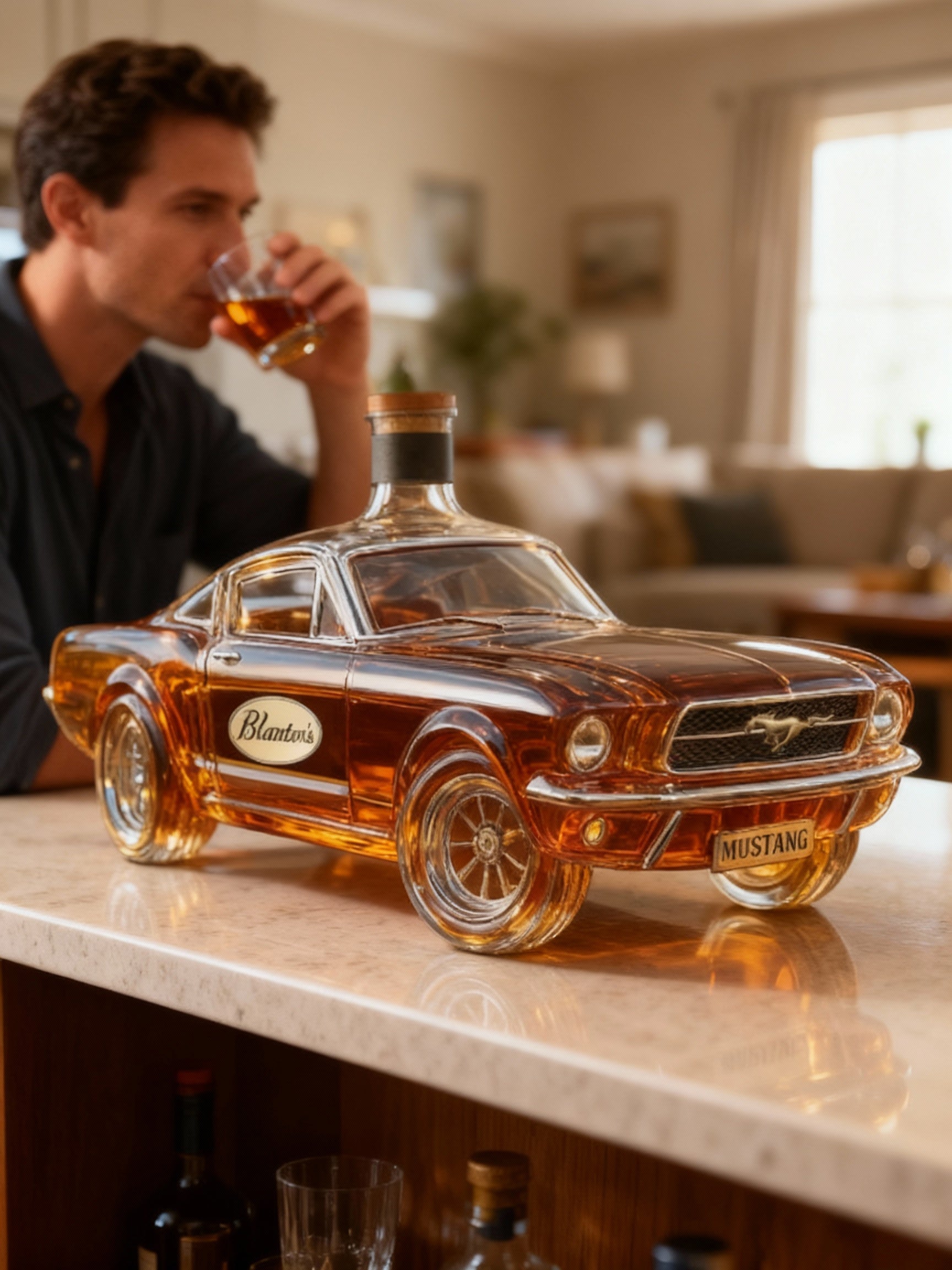 Whiskykaraff Mustang Bilformad 4