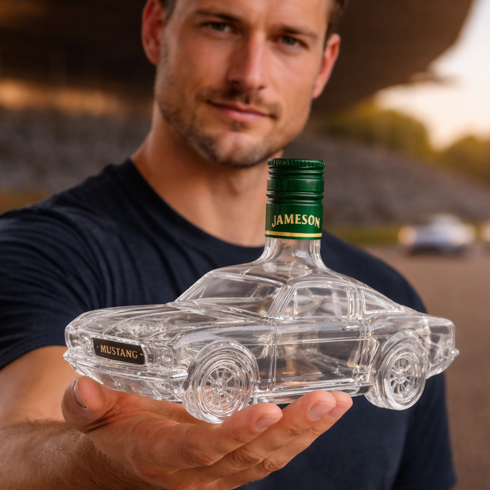 Whiskykaraff i Bilformad Design 2