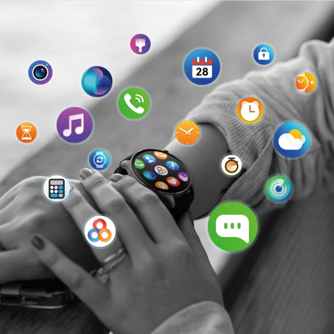 AMOLED-skärm Fitness Smartwatch