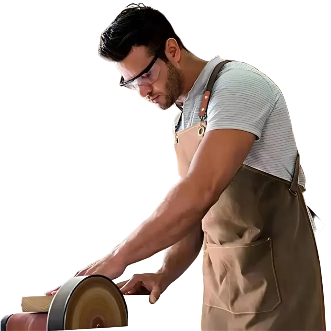 Arbetsförkläde med justerbar rem för män