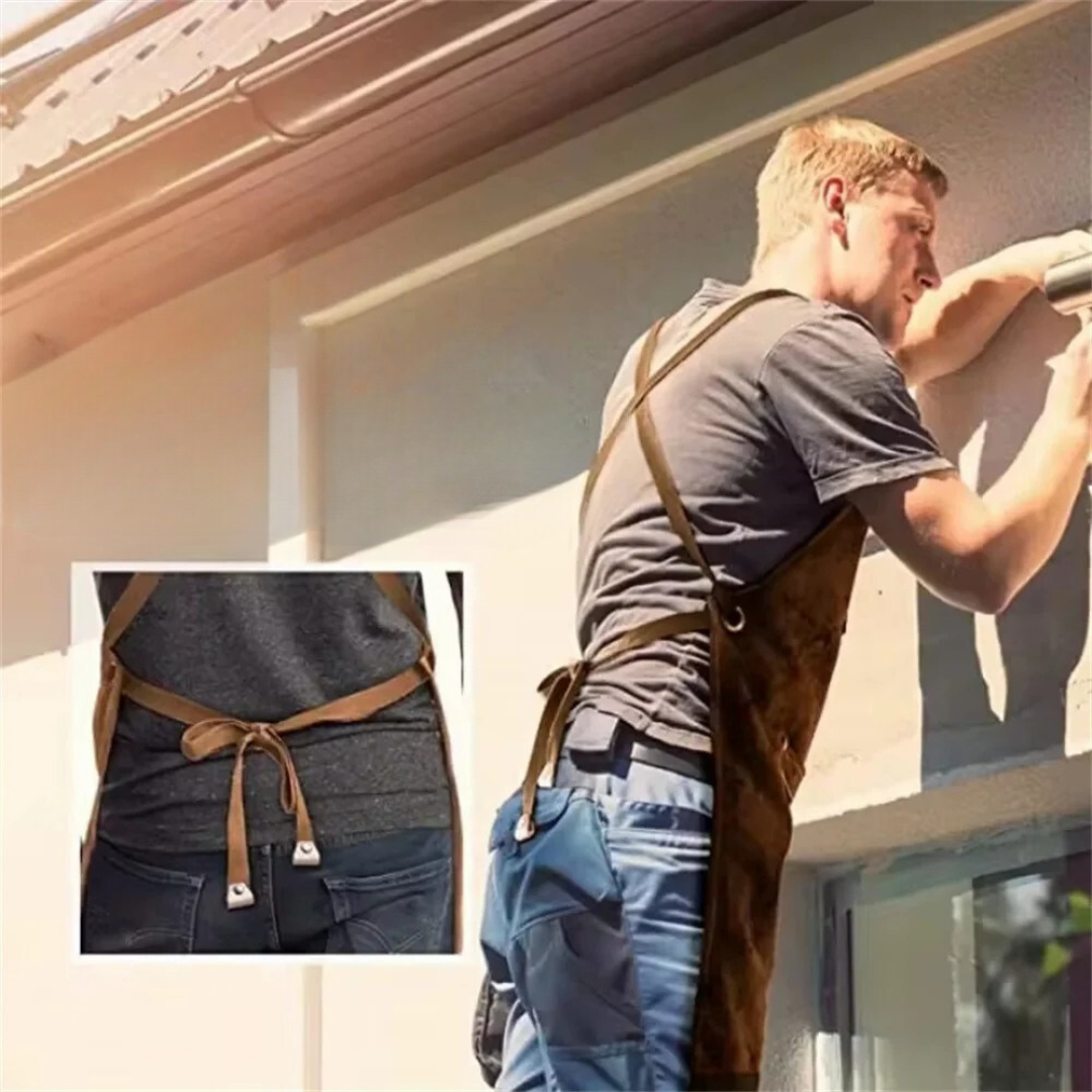 Arbetsförkläde med justerbar rem för män