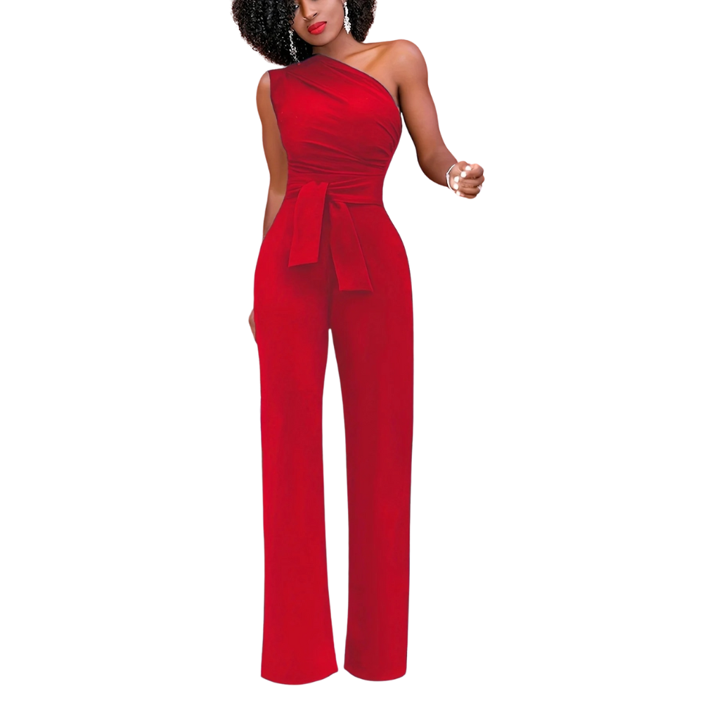 Bodycon Jumpsuit med en axel