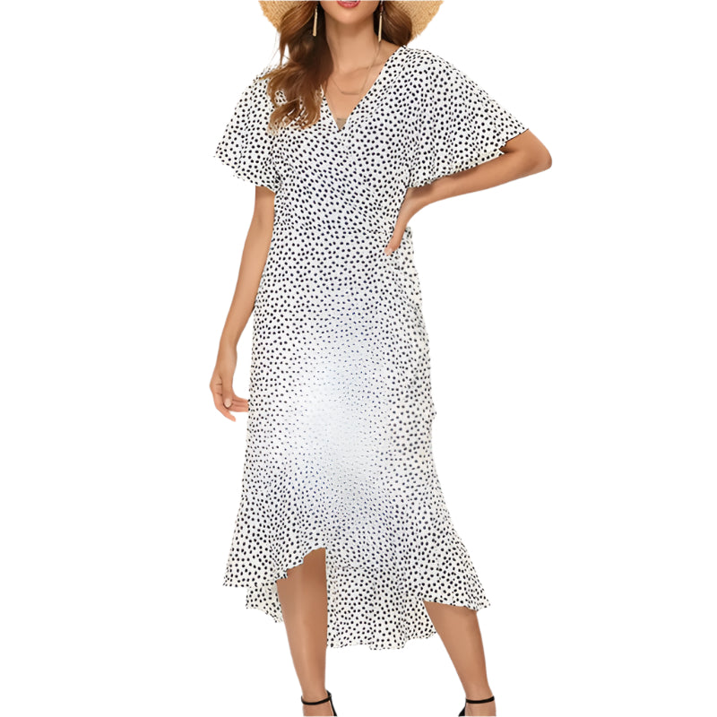 Blommig Boho Chiffong Maxiklänning för kvinnor