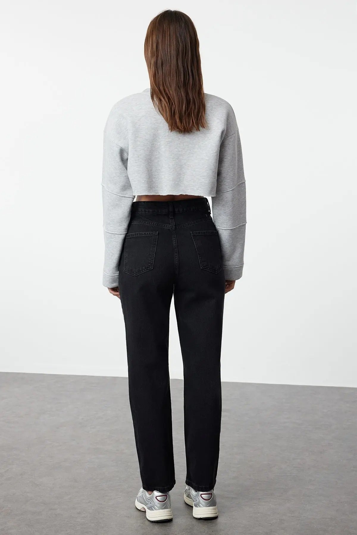 Jeansbyxor med raka ben för kvinnor