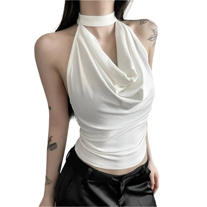 Casual halterneck-top för damer