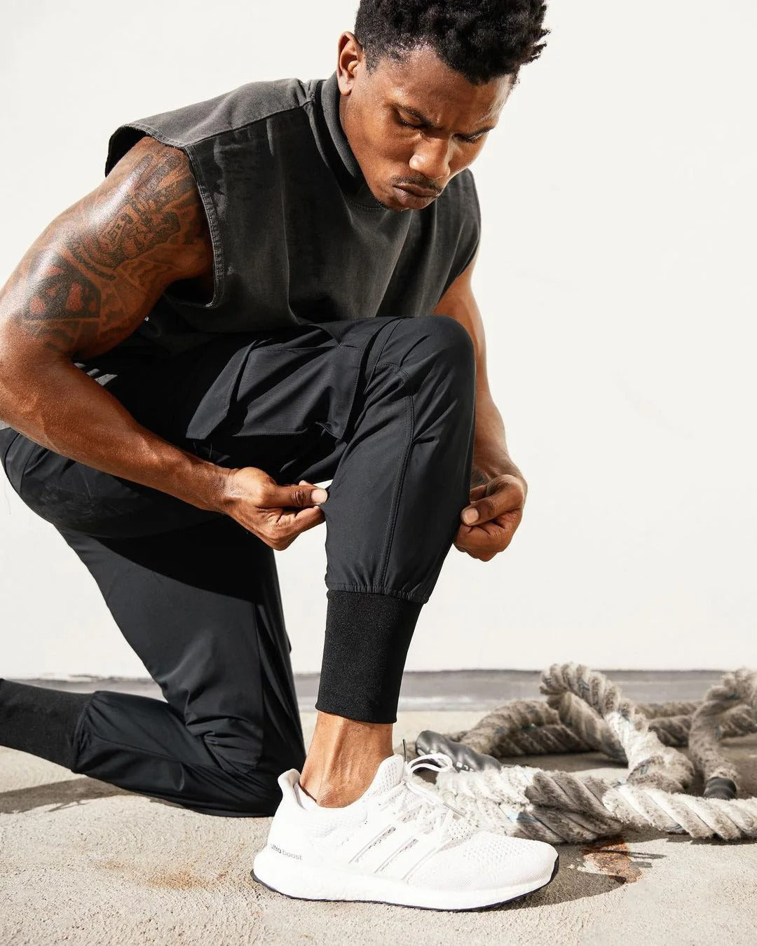 Snabborkande träningsbyxor för män