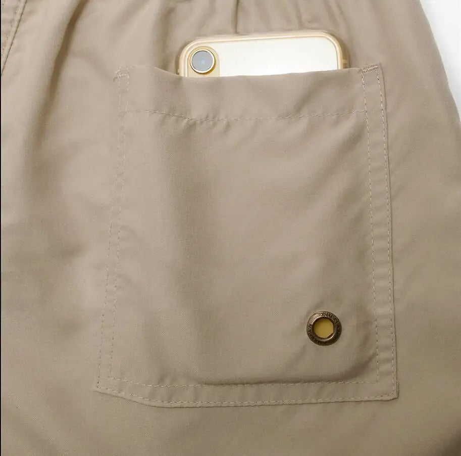 Snabborkande badbyxor för män