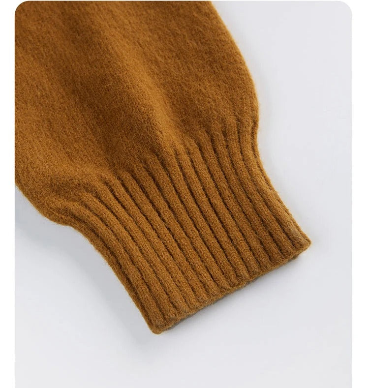 V-ringad damkofta med diagonal knapp